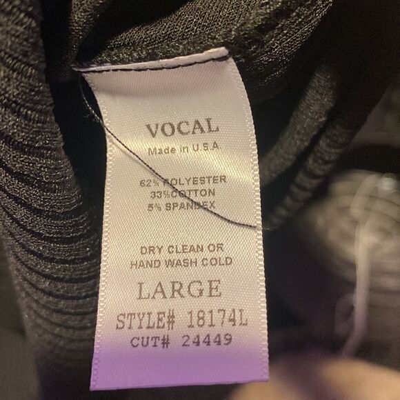 Vocal Rhinestone Skull LS Ribbed Tee - Picture 4 of 4